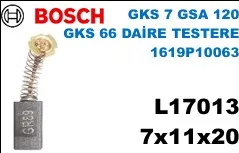 7x11x20 L17013 GKS 7 GSA 120 GKS 66 DAİRE TESTERE 1619P10063 