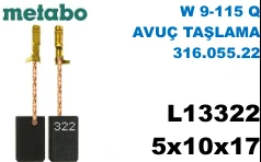 5x10x17 L13322 W 9-115 Q AVUÇ TAŞLAMA 316.055.22