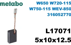 5x10x12.5 L17071 W650 W720-115  W750-115 WEV-850 316052770 