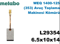 6.5x10x14 L29354 WEQ 1400-125 (353) Avuç Taşlama Makinesi Kömürü