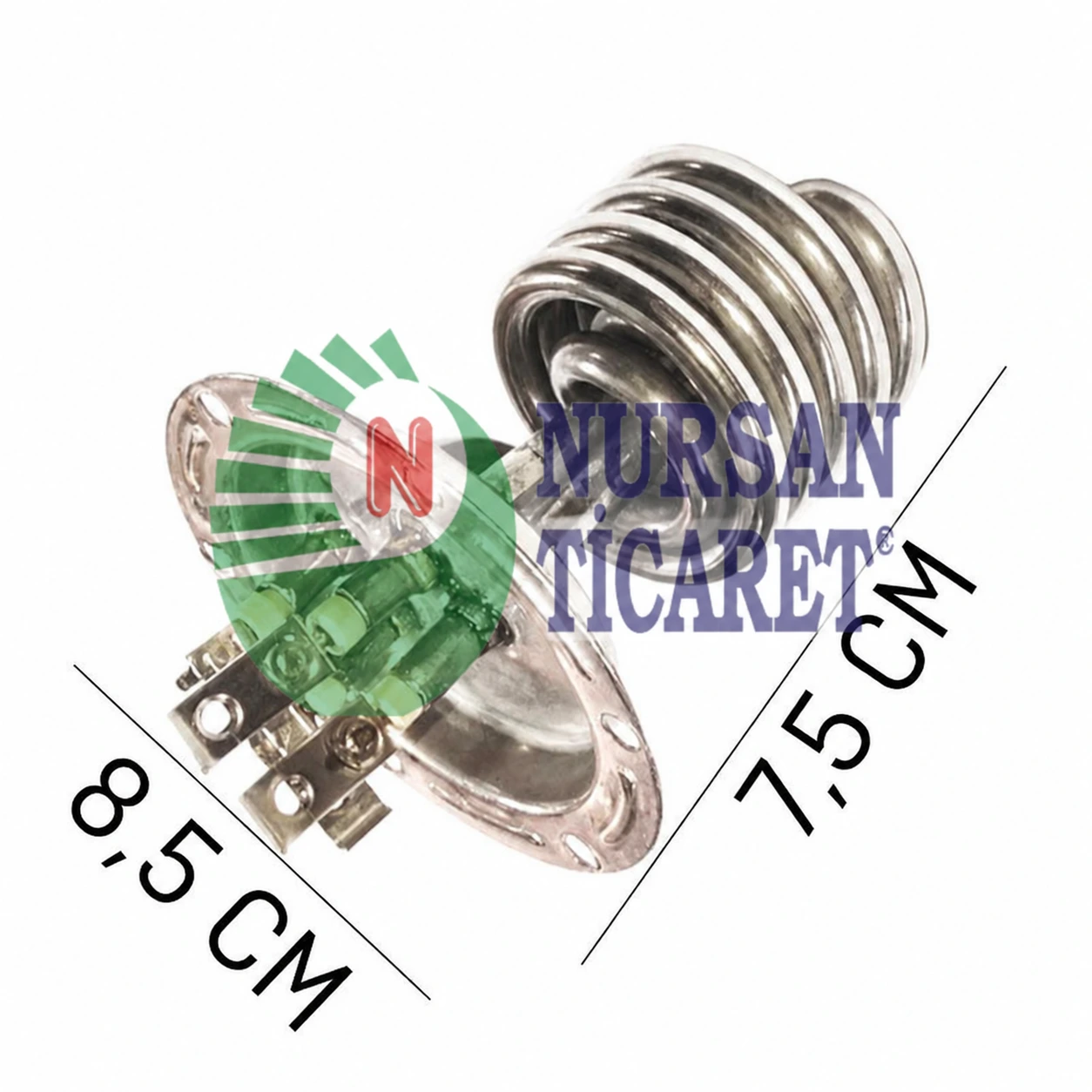 MUTFAK TİPİ ŞOFBEN REZİSTANSI 220V 5500W 6,5 Ø Cr-Ni DELİKLİ 