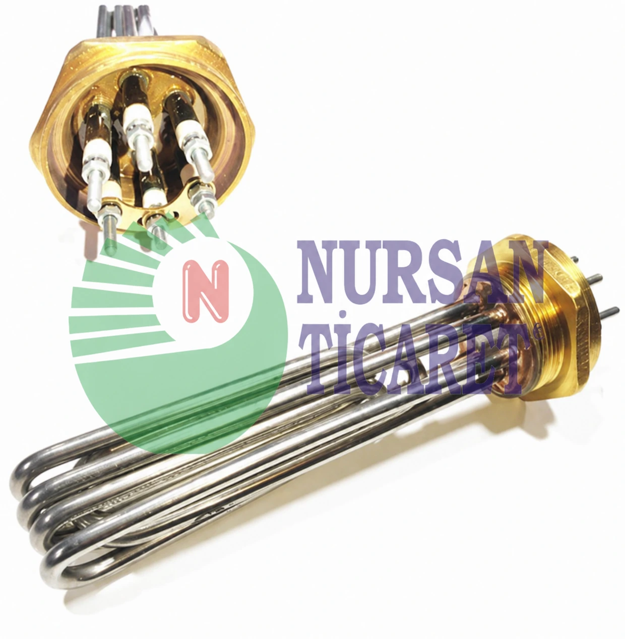 2 İNÇ Tolon Rezistansı 220-380 V 8,5 Ø Cr-Ni 7500W-22CM  / 10000 W-22CM / 7500 W-27CM  / 10000W-27CM 