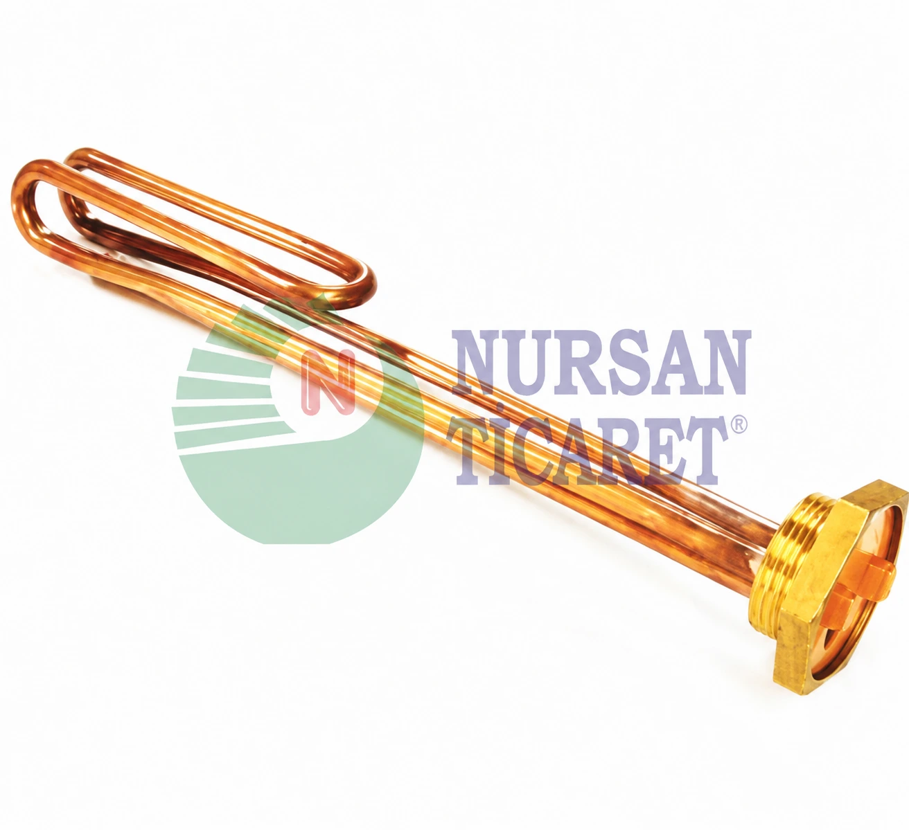 1-1/4 İNÇ  Güneş Enerji Rezistansı (Bakır) 2000 W 220 V  8,5 Ø 30 cm  (Türk Malı) 