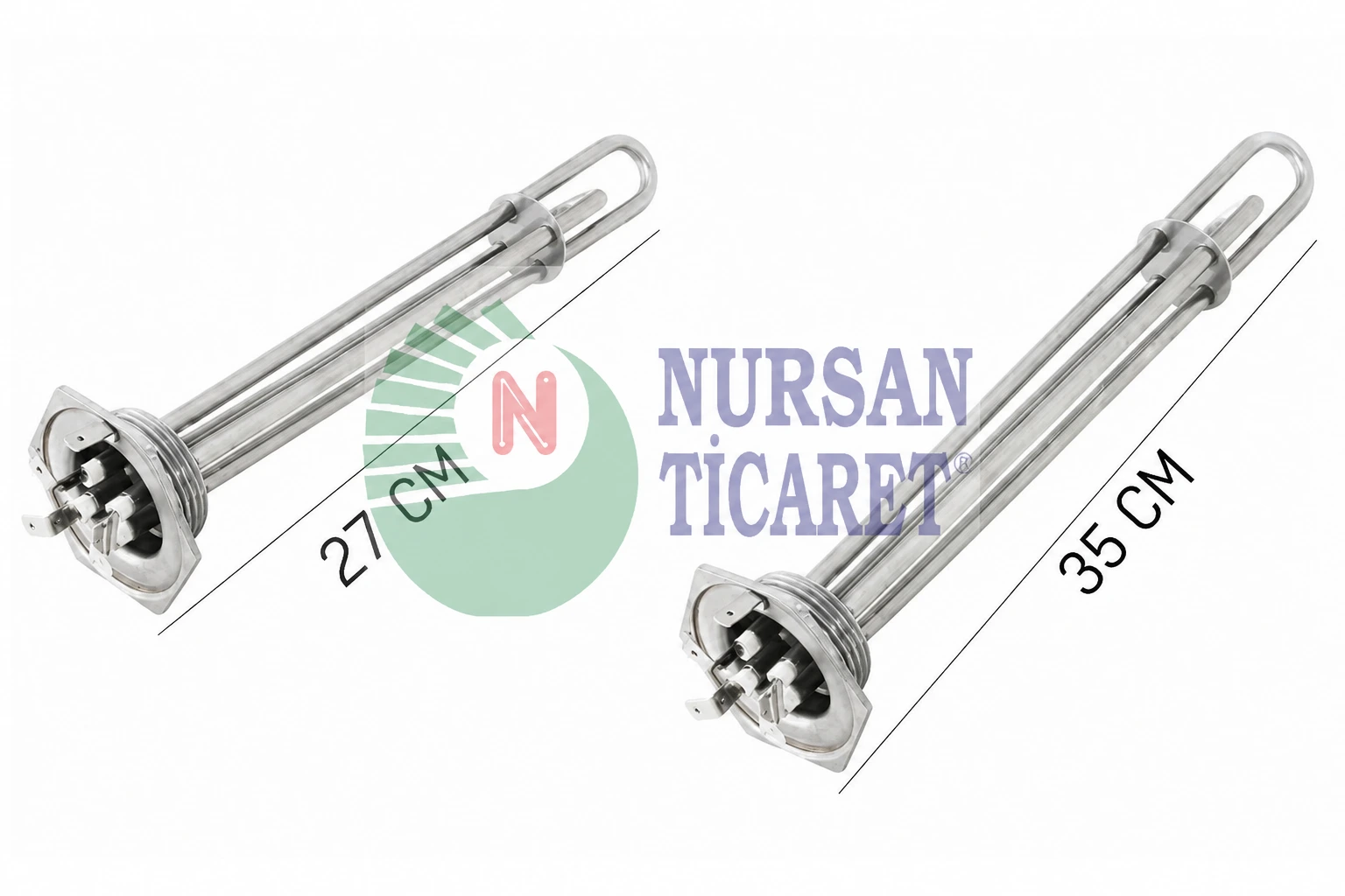 1-1/4 İNÇ Yağlı Radyatör  Rezistansı 220 V 6,5 Ø Cr-Ni 2000 W (27 cm) / 2500 W (35 cm)