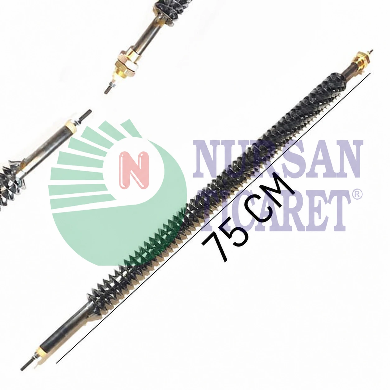 SERPANTİNLİ REZİSTANS (DÜZ) 220V DKP 750 W (75 CM) / 1000 W (100 CM)