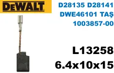 6.4x10x15 L13258 D28135 D28141 DWE46101 TAŞ 1003857-00