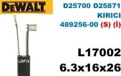 6.3x16x26 (S) (İ) L17002 D25700 D25871 KIRICI 489256-00 (S) (İ)